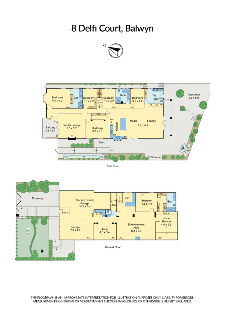 Floorplan of Homely house listing, 8 Delfi Court, Balwyn VIC 3103