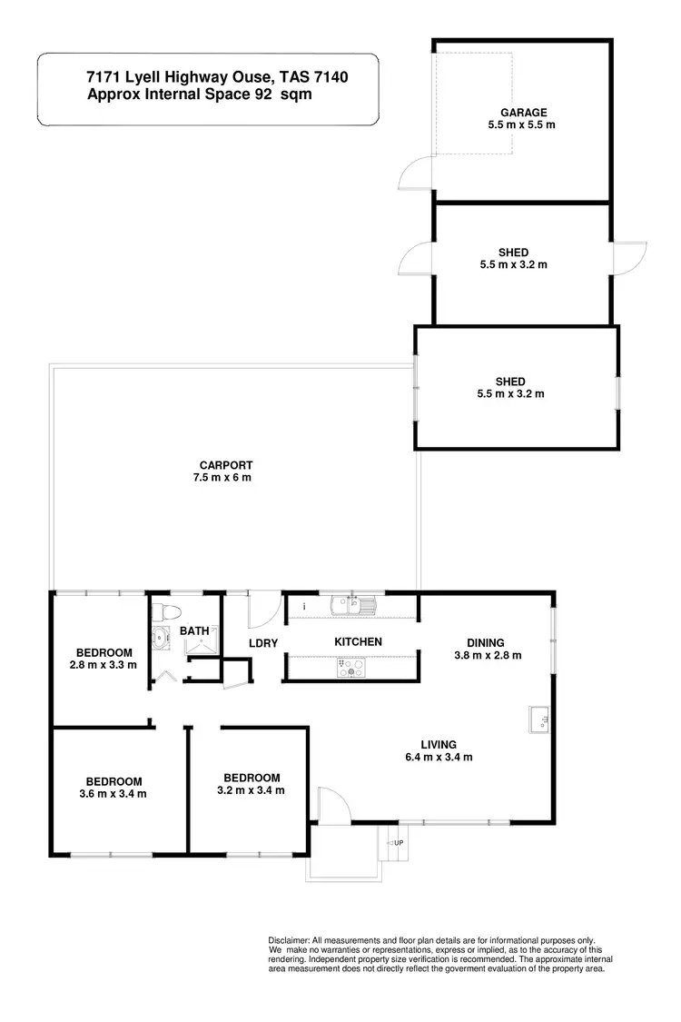 Floorplan of Homely house listing, 7171 Lyell Highway, Ouse TAS 7140