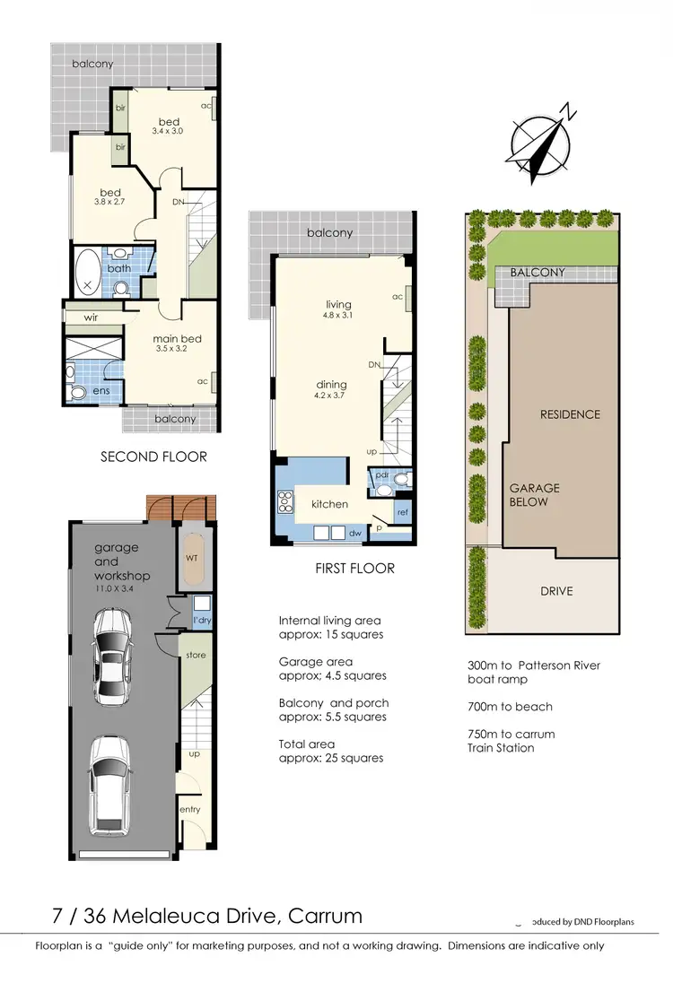 Floorplan of Homely house listing, 7/36 Melaleuca Drive, Carrum VIC 3197