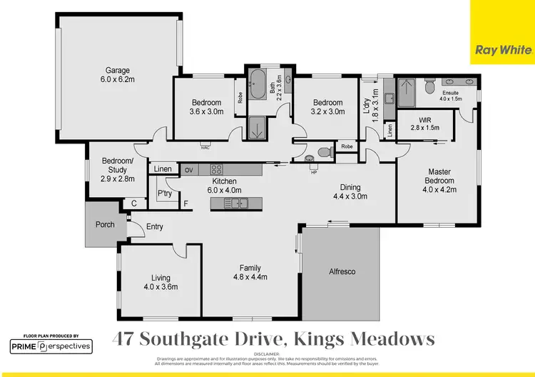 Floorplan of Homely house listing, 47 Southgate Drive, Kings Meadows TAS 7249