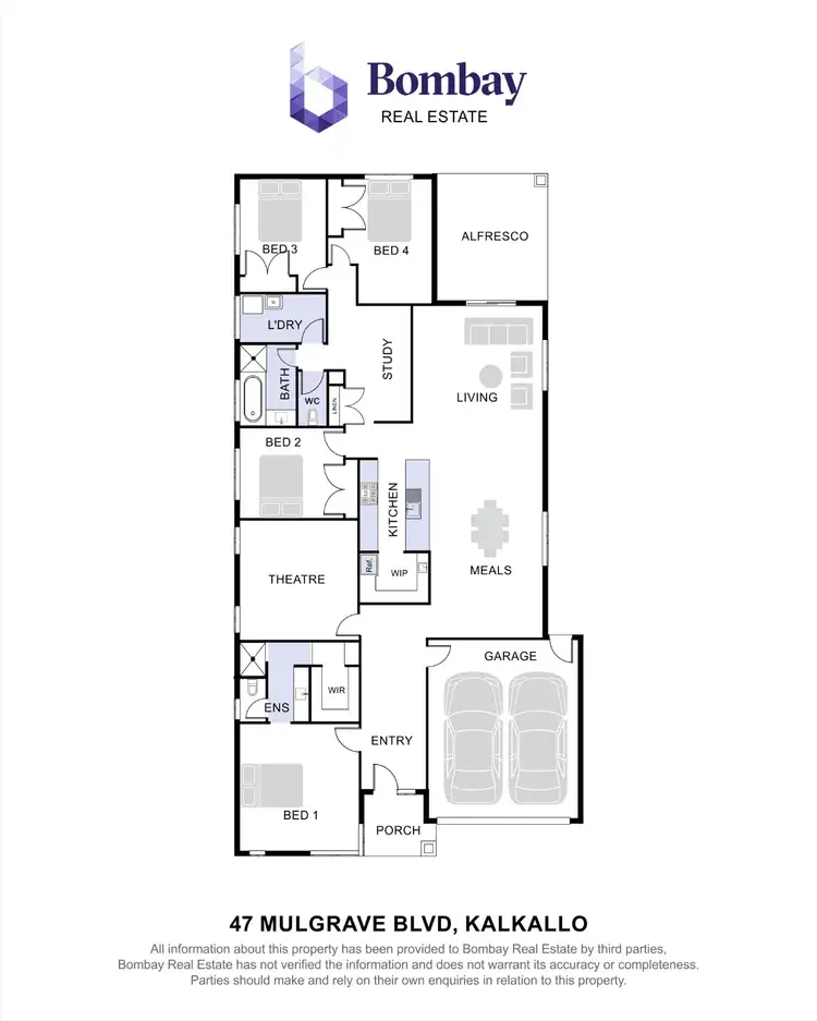 Floorplan of Homely house listing, 47 Mulgrave Boulevard, Kalkallo VIC 3064