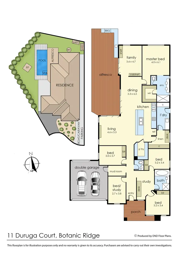 Floorplan of Homely house listing, 11 Duruga Court, Botanic Ridge VIC 3977