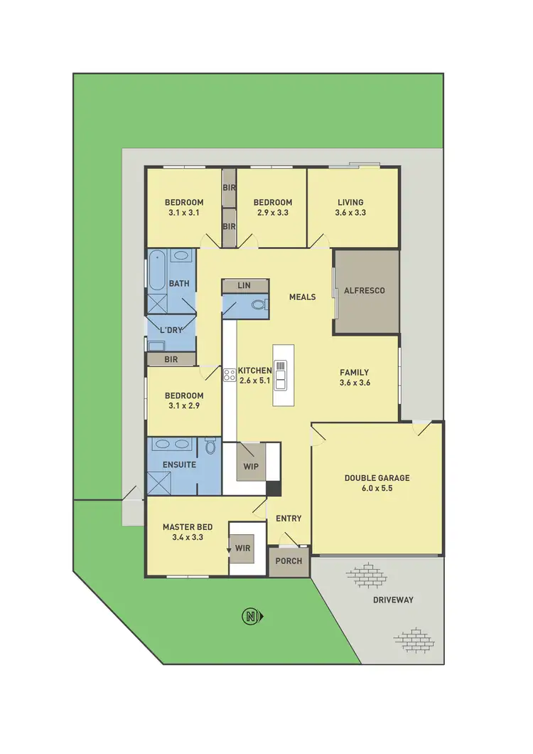 Floorplan of Homely house listing, 1 Park View Drive, Kilmore VIC 3764