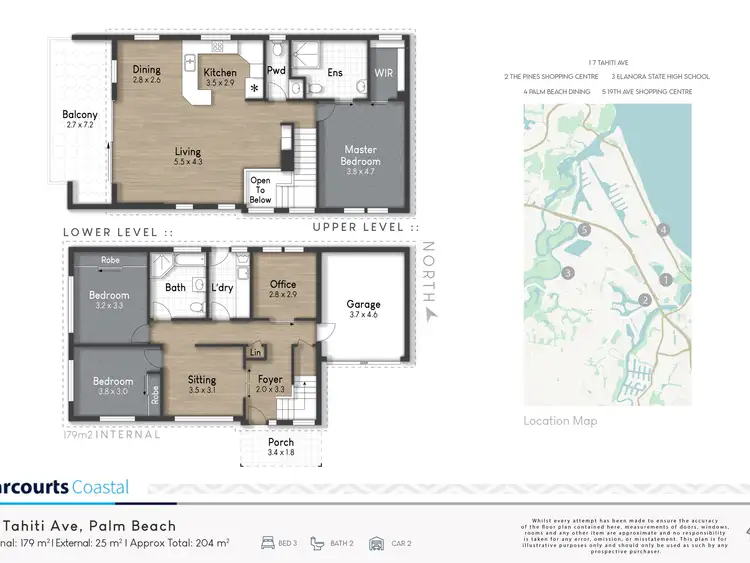 Floorplan of Homely semi-detached listing, 1/7 Tahiti Avenue, Palm Beach QLD 4221