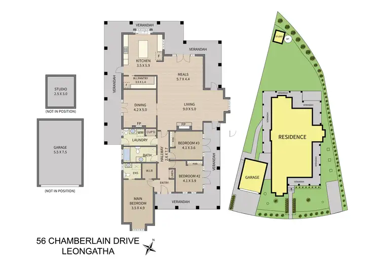 Floorplan of Homely house listing, 56 Chamberlain Drive, Leongatha VIC 3953