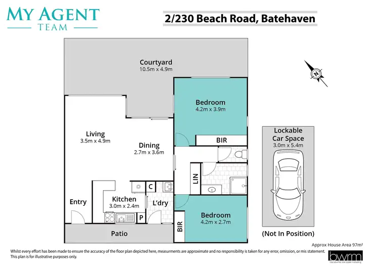 Floorplan of Homely unit listing, 2/230 Beach Road, Batehaven NSW 2536