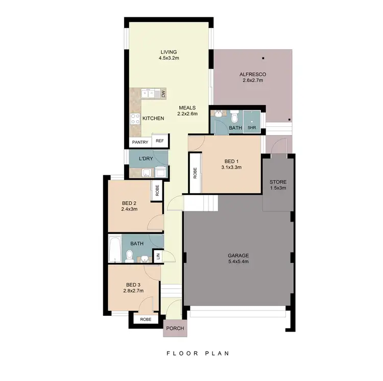 Floorplan of Homely house listing, 1/98 Entrance Road, Spearwood WA 6163