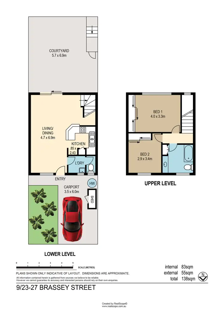 Floorplan of Homely townhouse listing, 9/23-27 Brassey Street, Fairfield QLD 4103