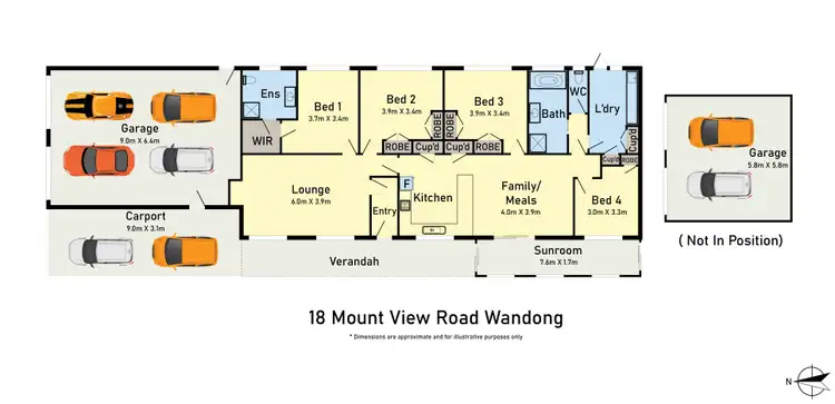 Floorplan of Homely house listing, 18 Mount View Road, Wandong VIC 3758