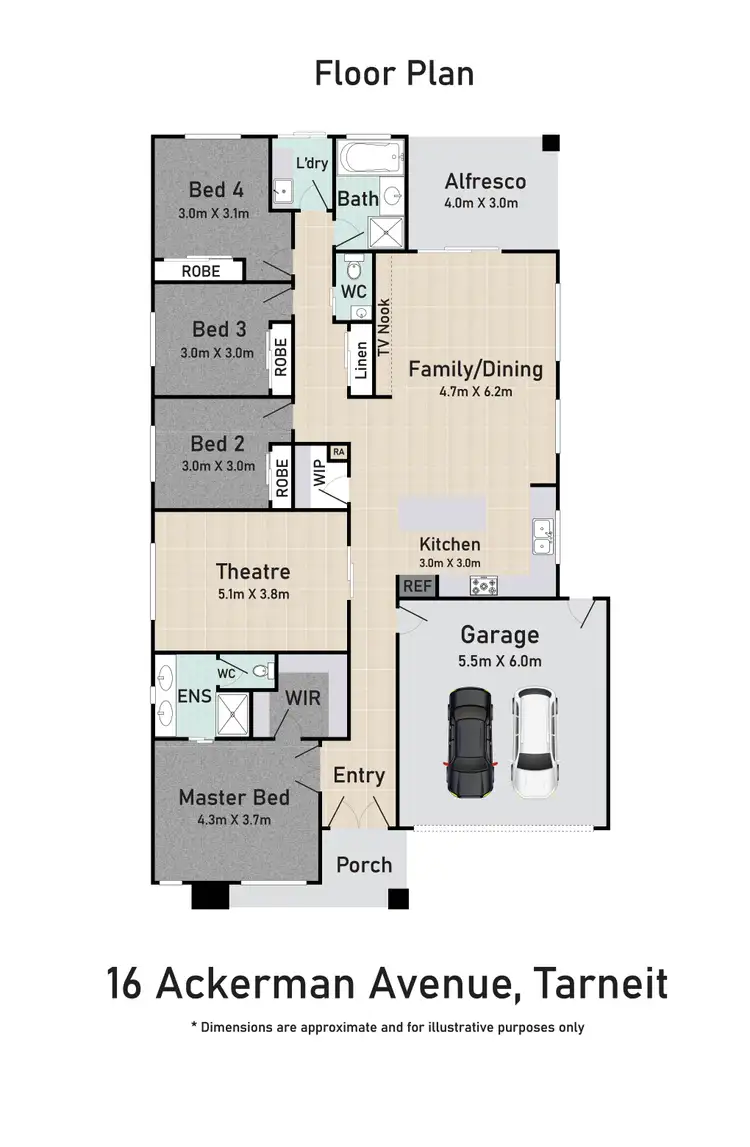 Floorplan of Homely house listing, 16 Ackerman Avenue, Tarneit VIC 3029