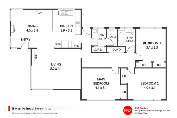 Floorplan of Homely house listing, 11 Marnie Road, Kennington VIC 3550