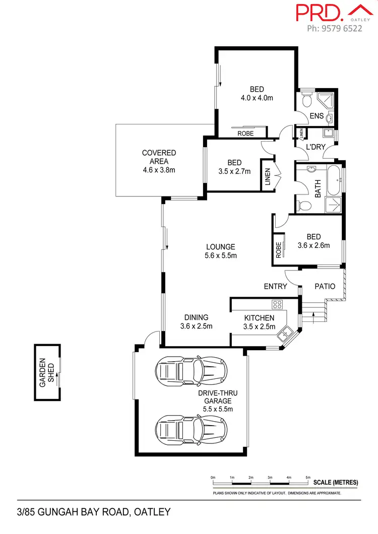 Floorplan of Homely villa listing, 3/85 Gungah Bay Road, Oatley NSW 2223
