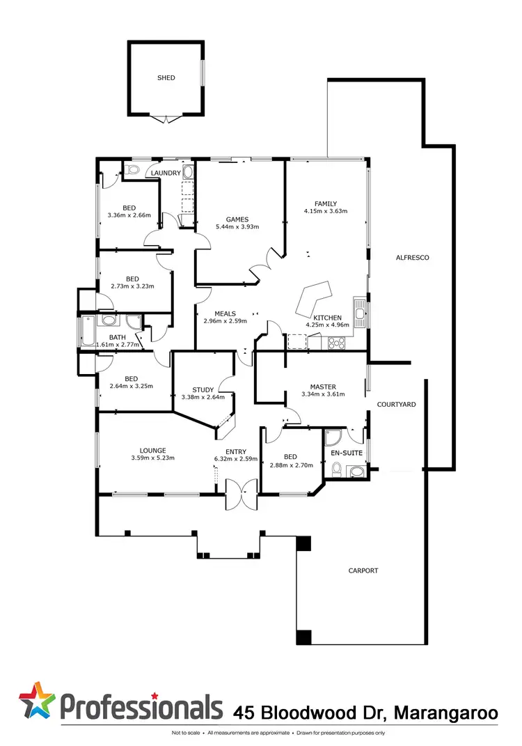 Floorplan of Homely house listing, 45 Bloodwood Drive, Marangaroo WA 6064