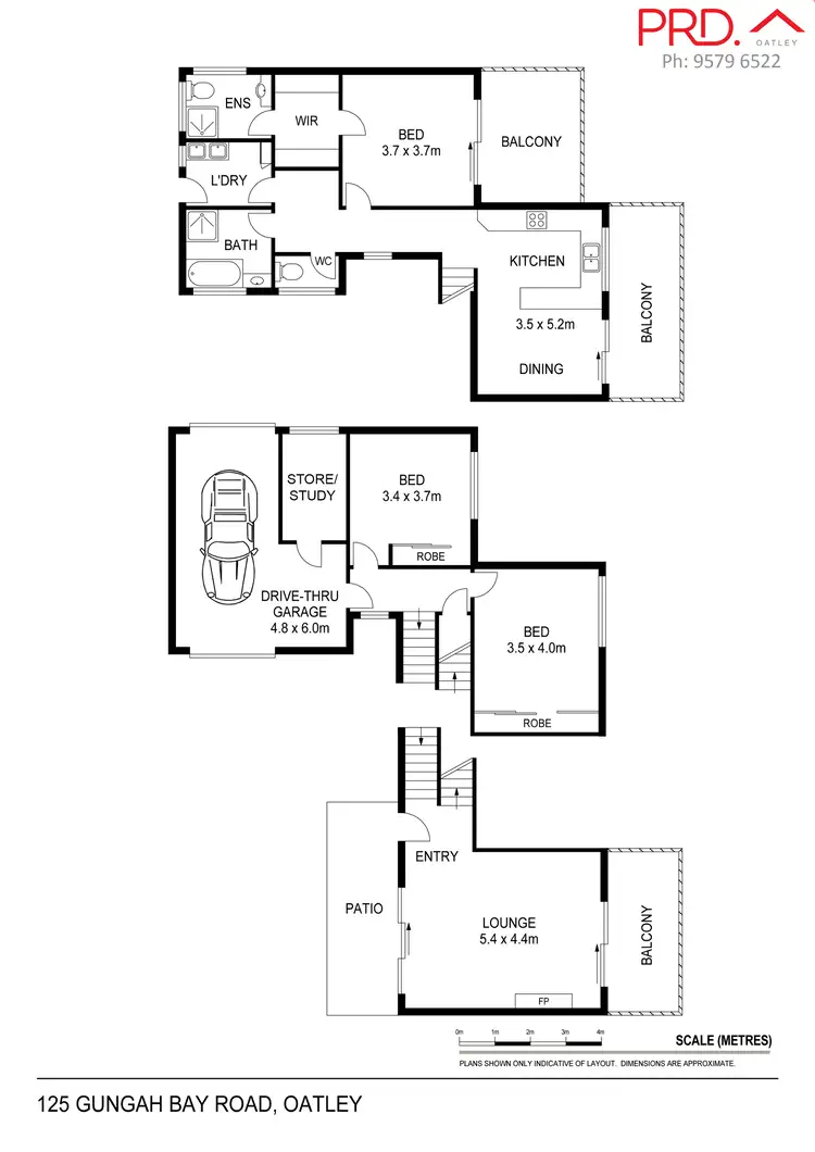 Floorplan of Homely house listing, 125 Gungah Bay Road, Oatley NSW 2223