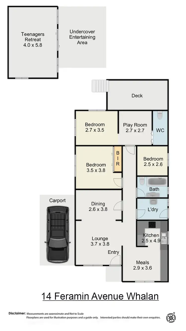 Floorplan of Homely house listing, 14 Feramin Avenue, Whalan NSW 2770