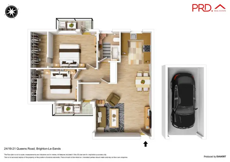 Floorplan of Homely unit listing, 24/19-21 Queens Road, Brighton Le Sands NSW 2216