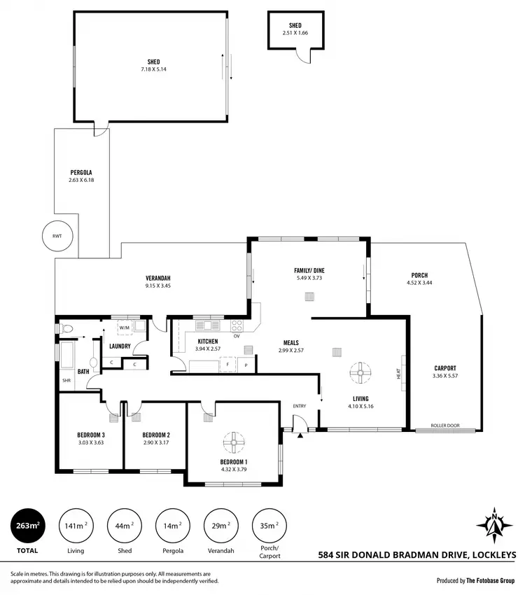 Floorplan of Homely house listing, 584 Sir Donald Bradman Drive, Lockleys SA 5032
