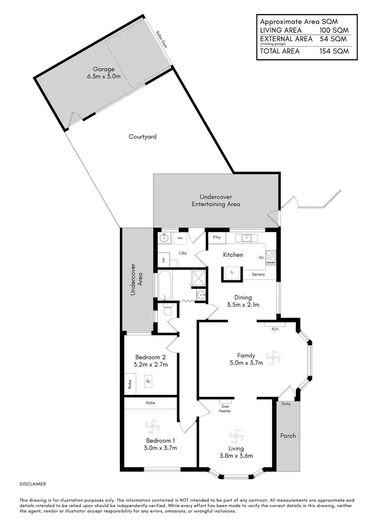 Floorplan of Homely unit listing, 1/11 Murray Street, Blackwood SA 5051