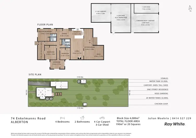 Floorplan of Homely house listing, 74 Enkelmanns Road, Alberton QLD 4207