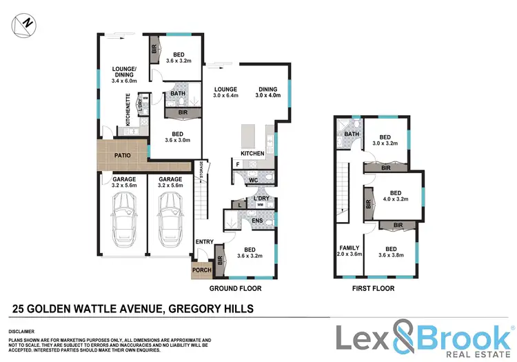 Floorplan of Homely house listing, 25 Golden Wattle Ave, Gregory Hills NSW 2557