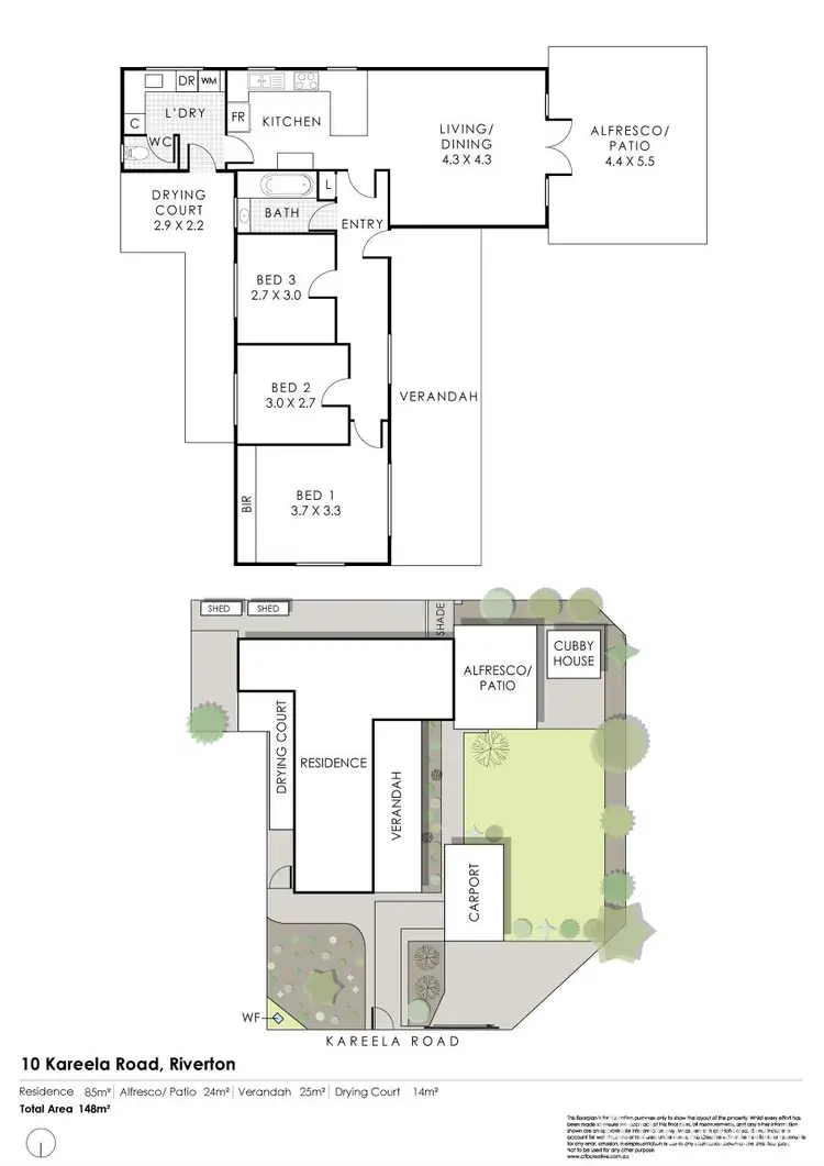 Floorplan of Homely house listing, 10 Kareela Road, Riverton WA 6148