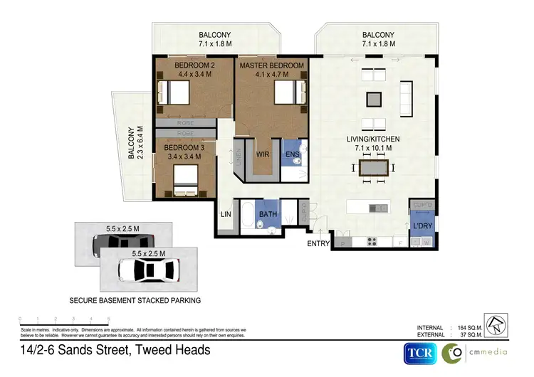 Floorplan of Homely apartment listing, 14/2-6 Sands Street, Tweed Heads NSW 2485