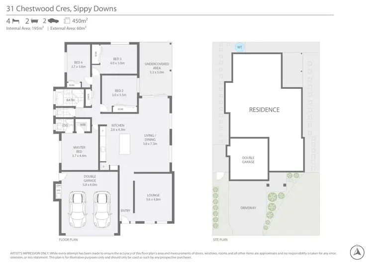 Floorplan of Homely house listing, 31 Chestwood Crescent, Sippy Downs QLD 4556
