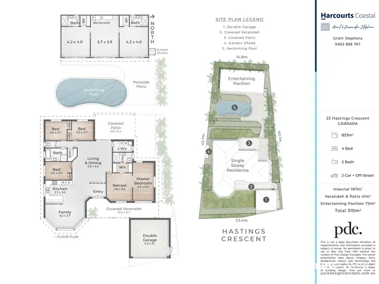 Floorplan of Homely house listing, 23 Hastings Crescent, Carrara QLD 4211