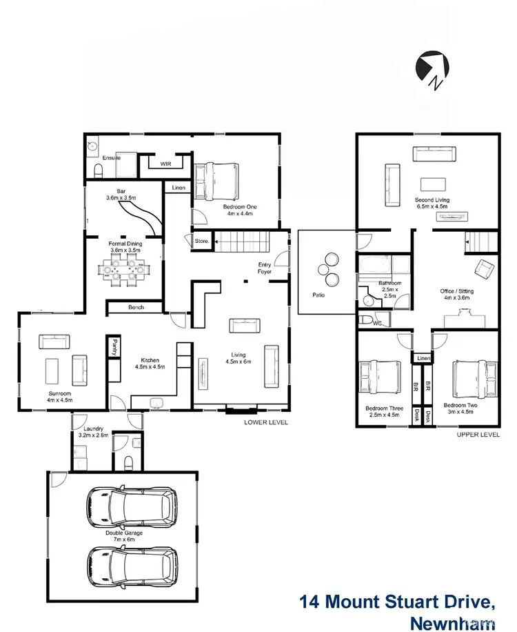 Floorplan of Homely house listing, 14 Mount Stuart Drive, Newnham TAS 7248