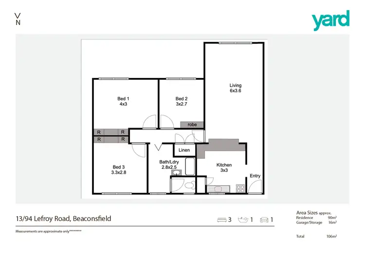 Floorplan of Homely apartment listing, 13/94 Lefroy Road, Beaconsfield WA 6162