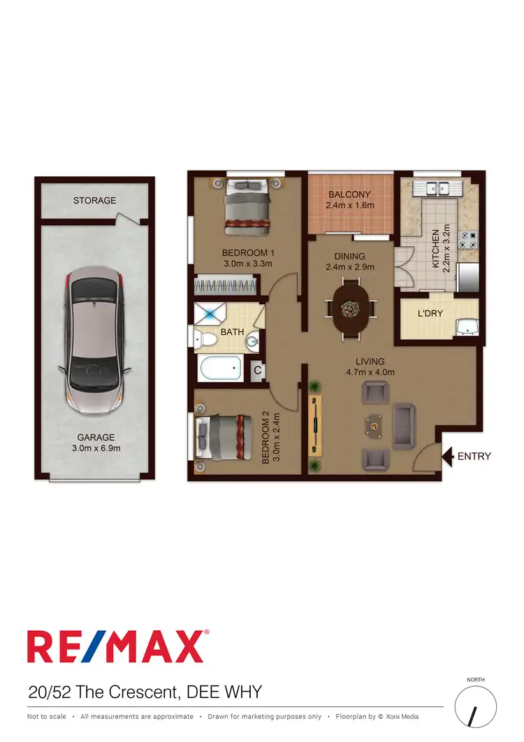 Floorplan of Homely apartment listing, 20/52 The Crescent, Dee Why NSW 2099