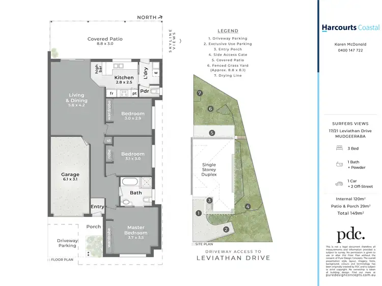 Floorplan of Homely villa listing, 17/21 Leviathan Drive, Mudgeeraba QLD 4213