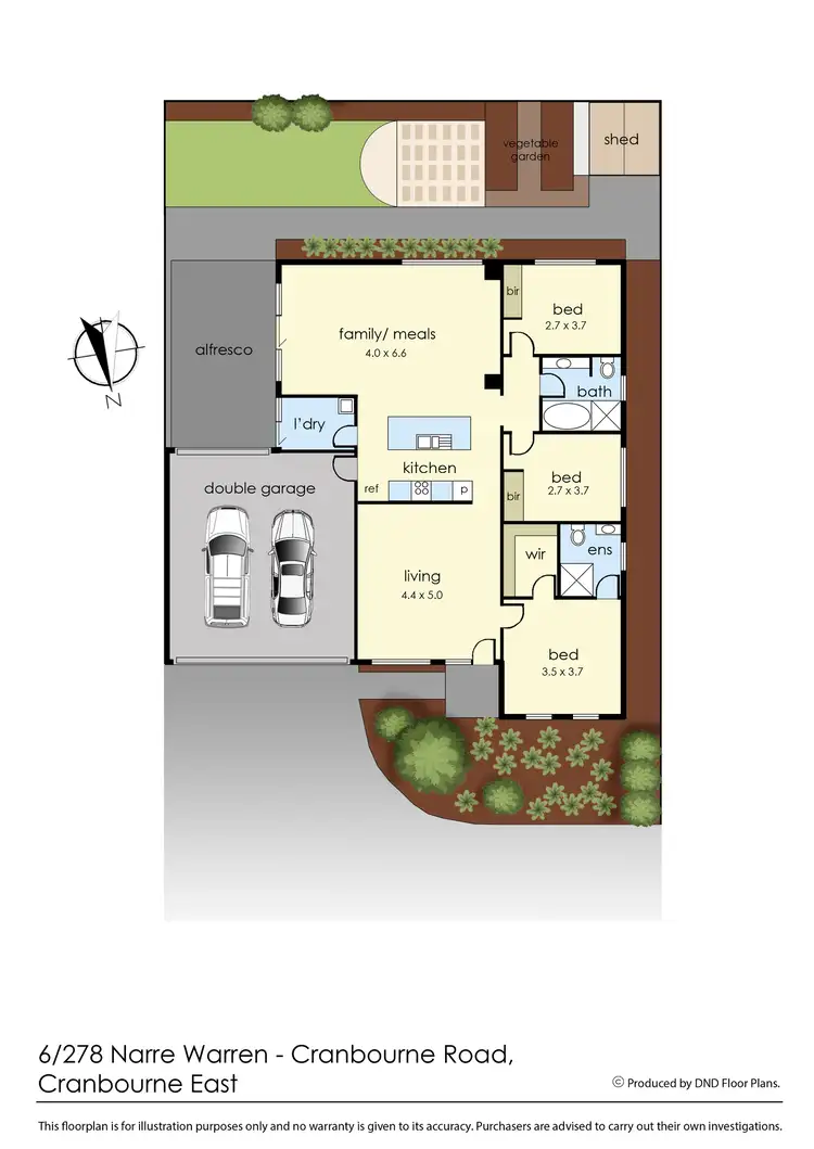 Floorplan of Homely unit listing, 6/278 Narre Warren Road, Cranbourne East VIC 3977