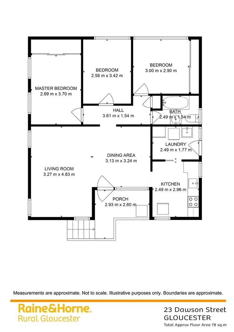 Floorplan of Homely house listing, 23 Dawson Crescent, Gloucester NSW 2422
