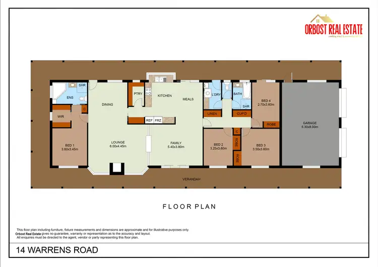 Floorplan of Homely house listing, 14 Warrens Road, Newmerella VIC 3886