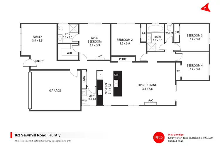 Floorplan of Homely house listing, 162 Sawmill Road, Huntly VIC 3551