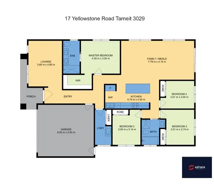 Floorplan of Homely house listing, 17 Yellowstone Road, Tarneit VIC 3029