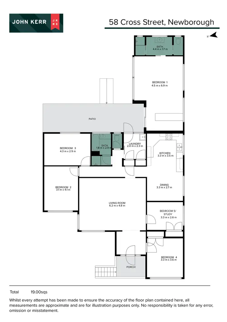 Floorplan of Homely house listing, 58 Cross Street, Newborough VIC 3825