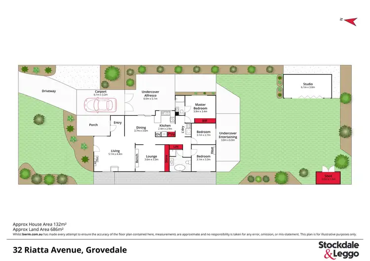 Floorplan of Homely house listing, 32 Riatta Avenue, Grovedale VIC 3216