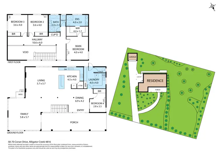 Floorplan of Homely house listing, 58-70 Corser Drive, Alligator Creek QLD 4816