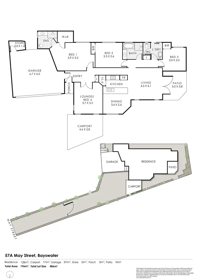 Floorplan of Homely house listing, 57A May Street, Bayswater WA 6053