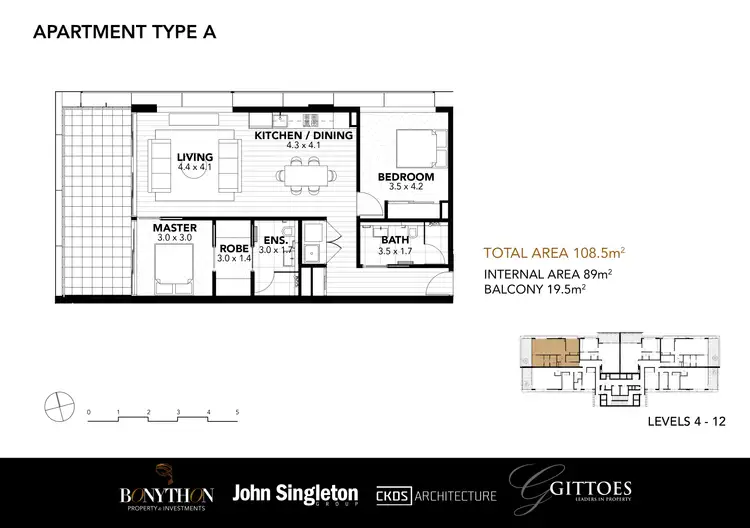 Floorplan of Homely unit listing, 402/159 Mann Street, Gosford NSW 2250