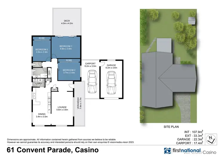 Floorplan of Homely house listing, 61 Convent Parade, Casino NSW 2470