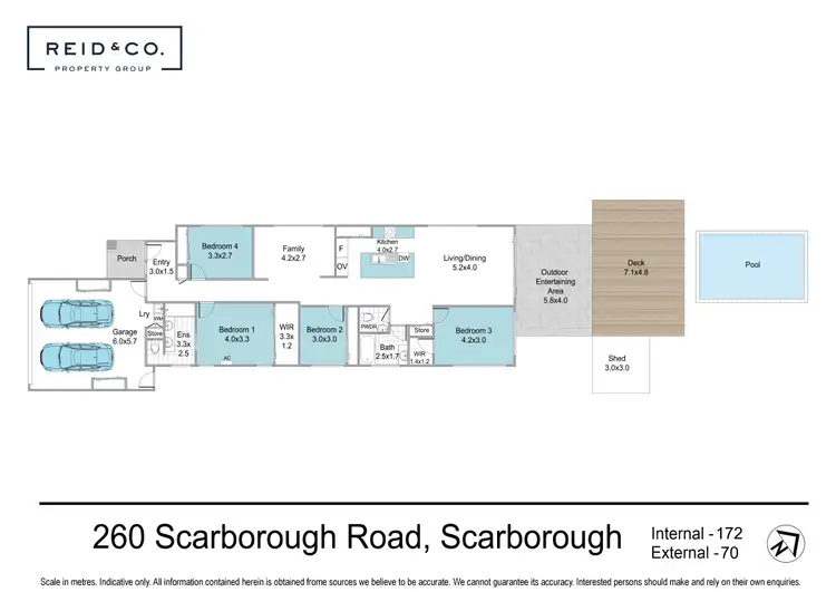 Floorplan of Homely house listing, 260 Scarborough Road, Scarborough QLD 4020