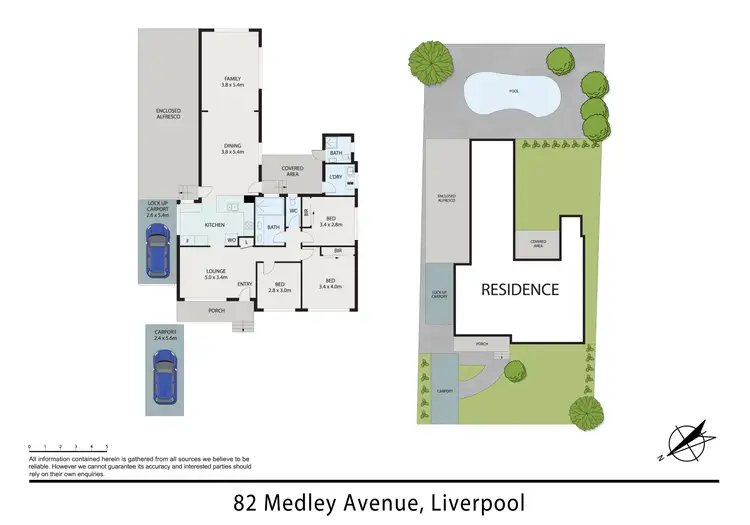 Floorplan of Homely house listing, 82 Medley Avenue, Liverpool NSW 2170