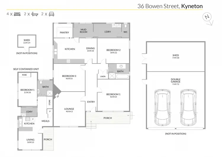 Floorplan of Homely house listing, 36 Bowen Street, Kyneton VIC 3444
