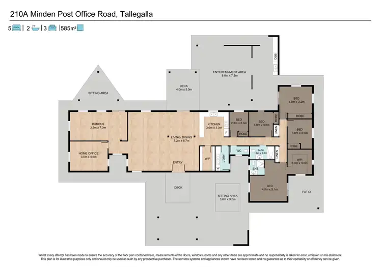 Floorplan of Homely house listing, 210A Minden Post Office Road, Tallegalla QLD 4340
