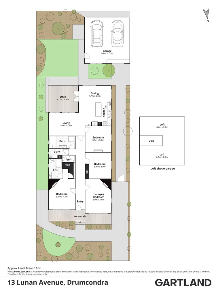 Floorplan of Homely house listing, 13 Lunan Avenue, Drumcondra VIC 3215