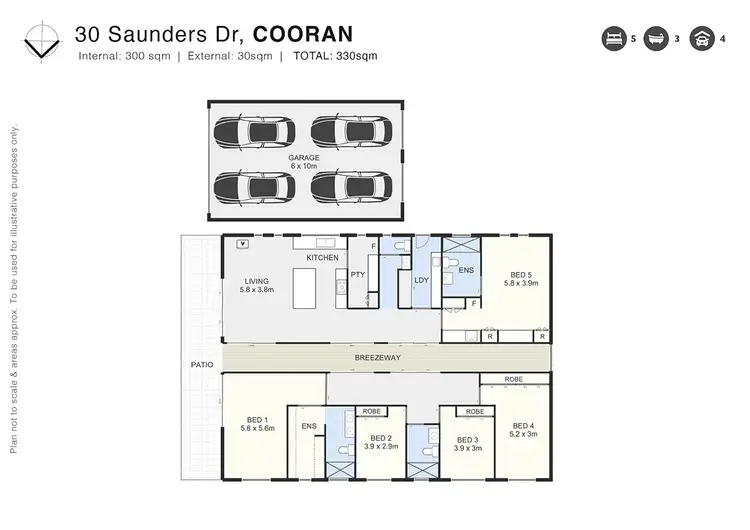 Floorplan of Homely house listing, 30 Saunders Drive, Cooran QLD 4569