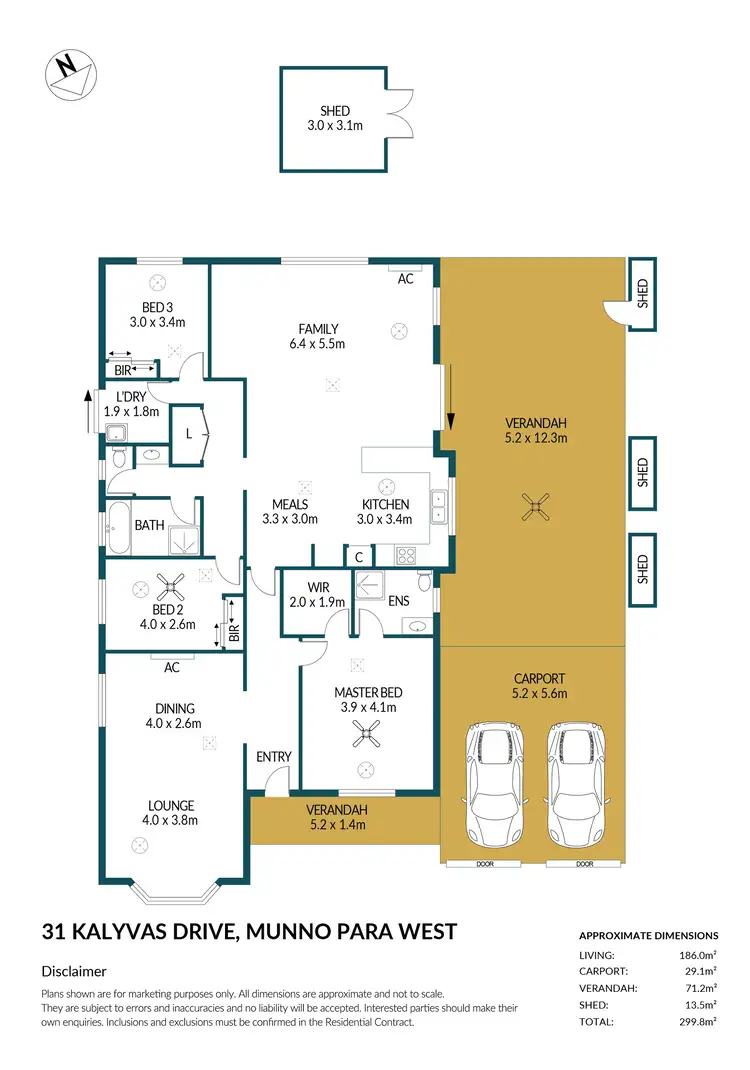 Floorplan of Homely house listing, 31 Kalyvas Drive, Munno Para West SA 5115